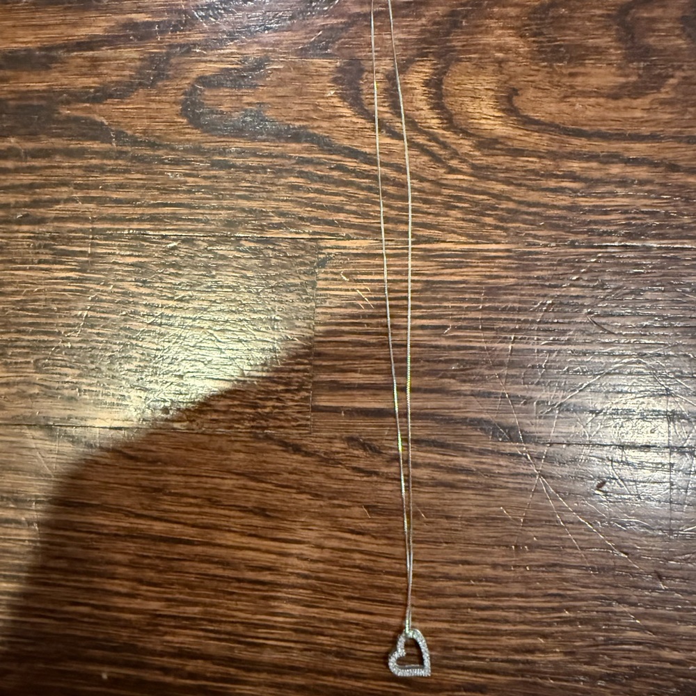 Elegant Silver Heart Pendant Necklace